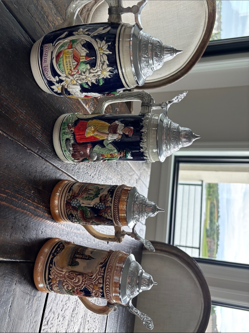 Vintage Mid-Century German Beer Stein Collection